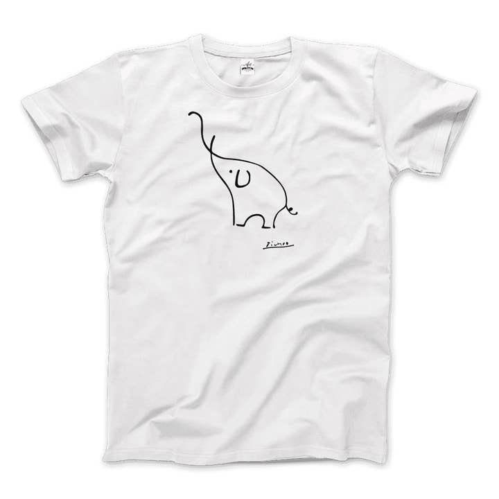 Pablo Picasso Elefantskisskonst T-shirt för wholesale av Art-O-Rama Shop