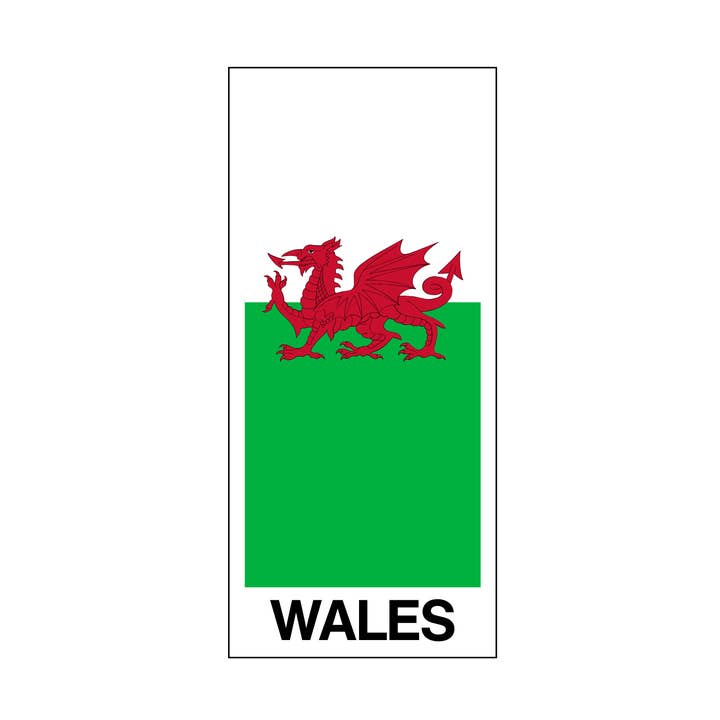 Wales Number Plate Sticker for wholesale by Hooper & Pearn