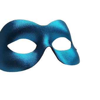 Metallische blaugrüne Columbina-Augenmaske für den Großhandel von Caufield's Novelty