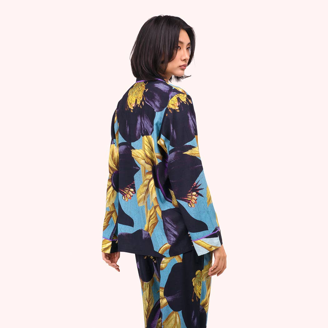 Powder Design inc - US - Wholesale Sleepwear Set - Women's - *Pre-Order AW26* Hellebore Long Pyjamas, Small1