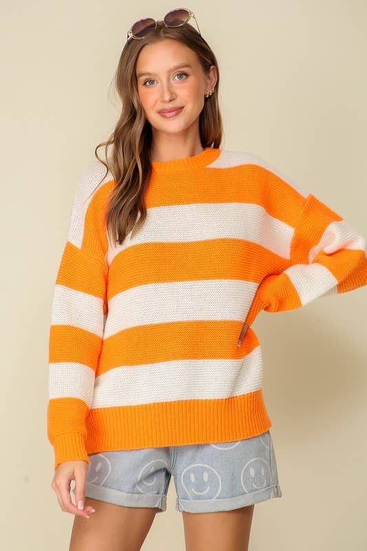 Vanilla Monkey – Engroshandel Pullover - Dame – Game Day stribet sweater9