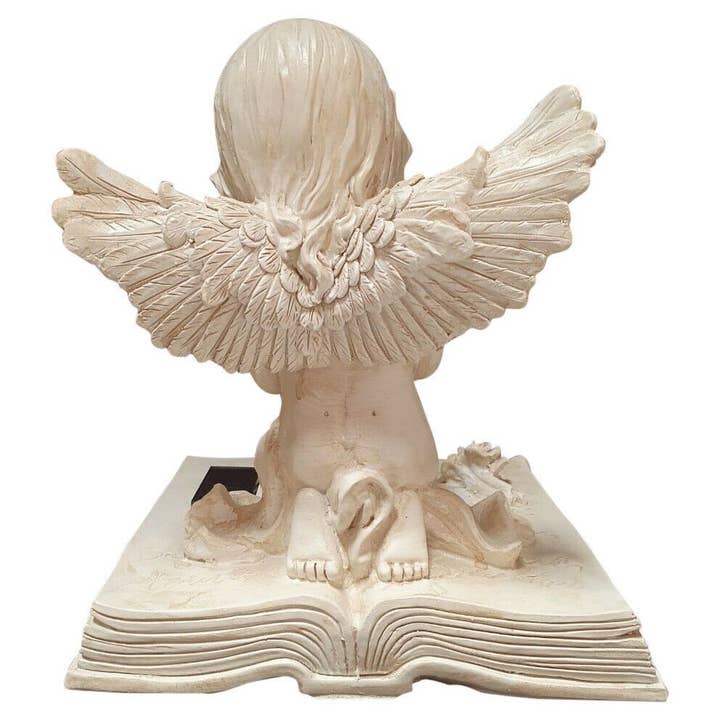 KP Kool Products – Engroshandel Pyntefigur – Engel beder figur med sollys5