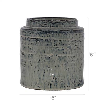 HomArt - Vendita all'ingrosso Barattoli decorativi - Toku Cock, Ceramica - Indaco1