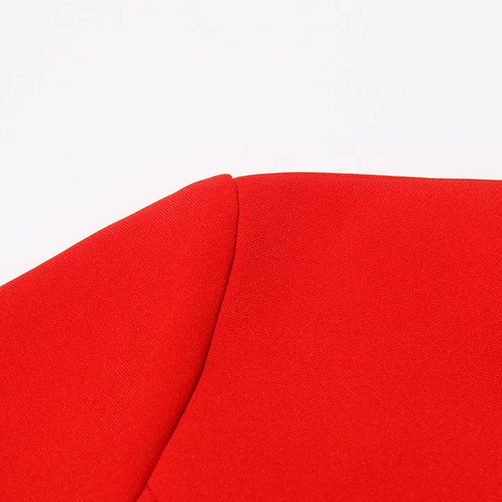 Red SY037 Elegant Floral Midi Skirt for wholesale on Faire12