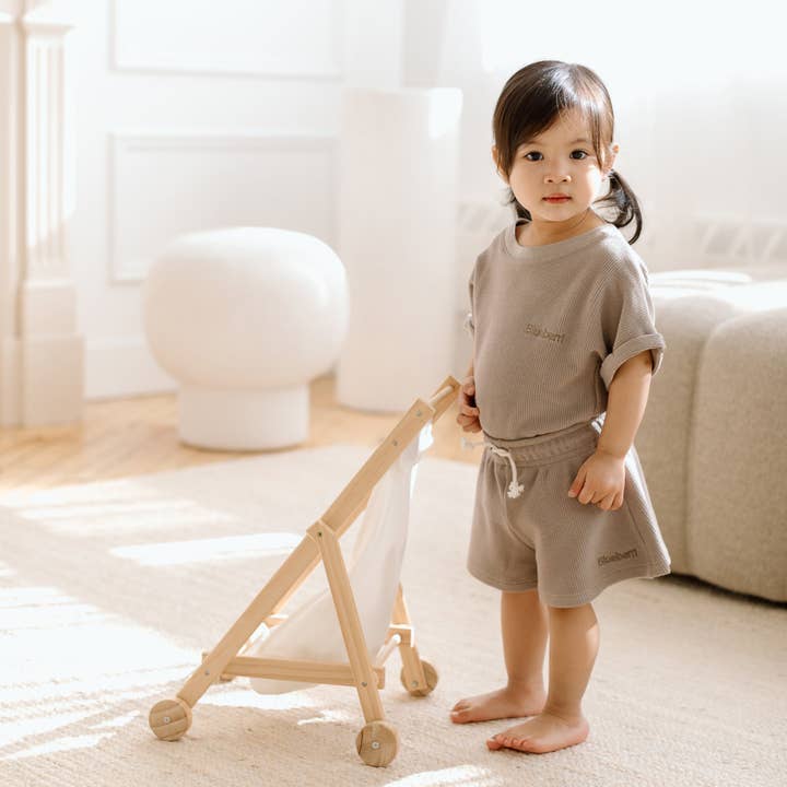 Waffle Set - Taupe for wholesale by Blueberri