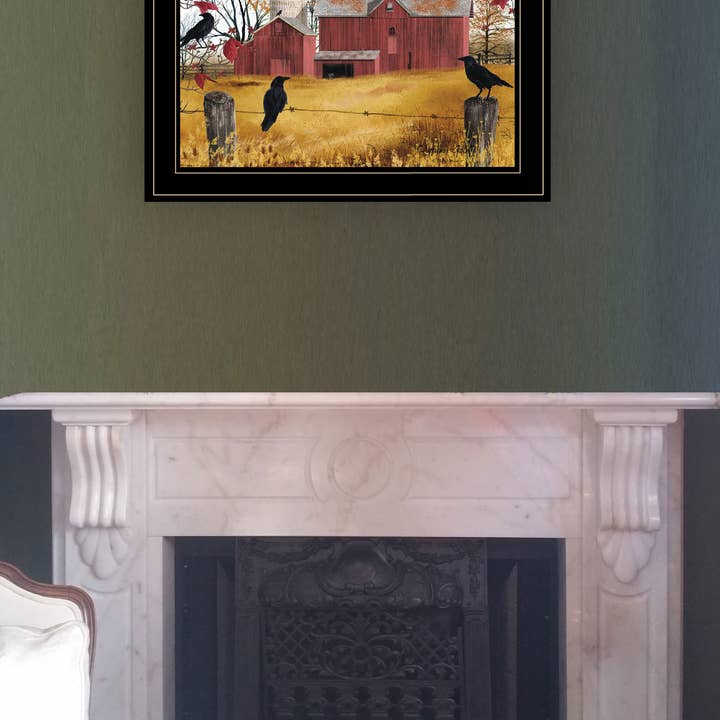 Trendy Decor 4U - Wholesale Art Print - "Autumn Gold" by Billy Jacobs, Framed Print, Black Frame1