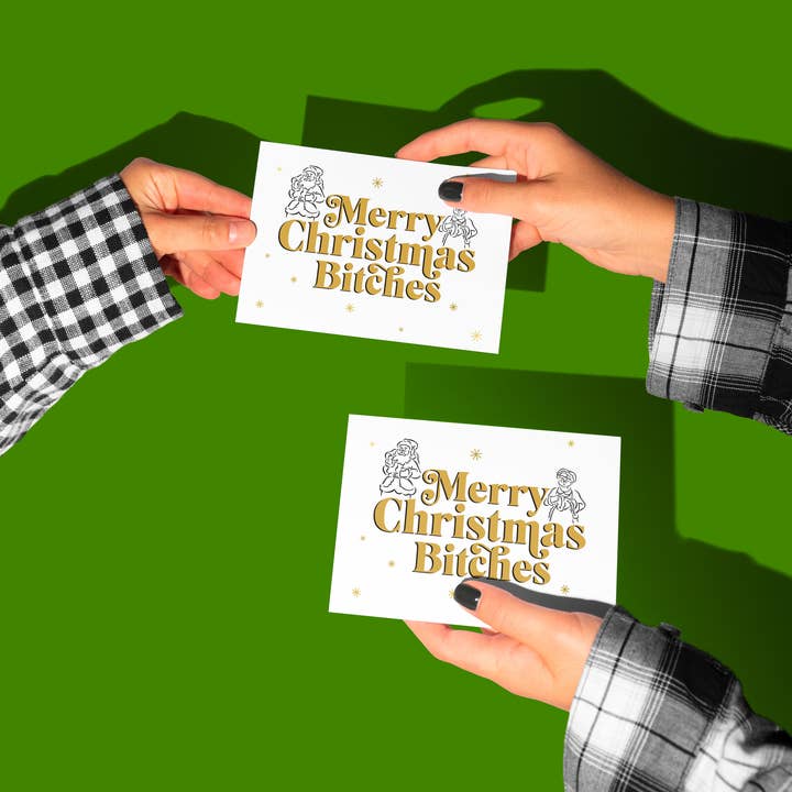 Merry Christmas Bitches for wholesale by The Card Aisle