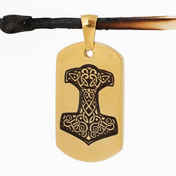 Mjölnir Anhänger, vergoldet für den Großhandel von Maral Kunst