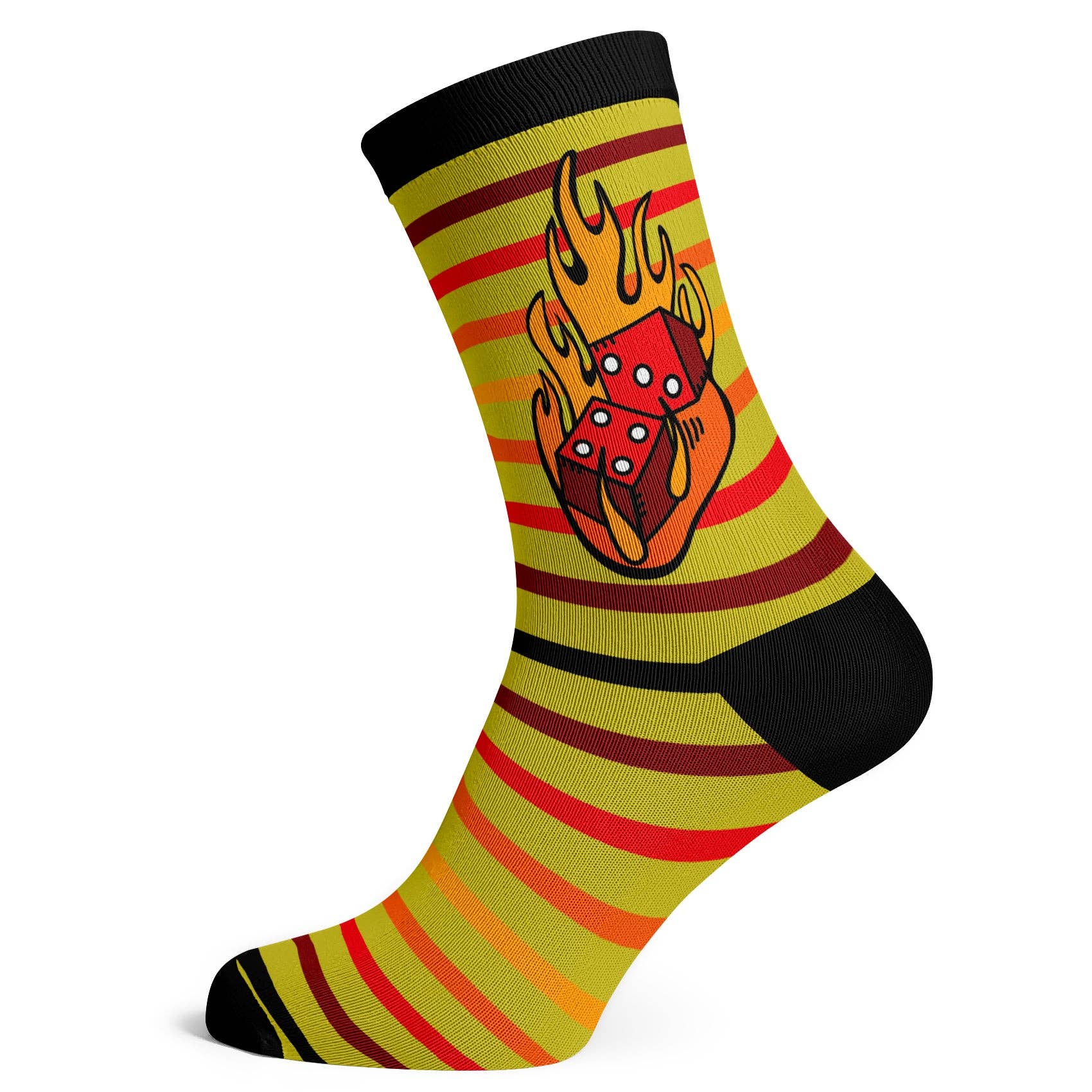 Socks To Be You - Wholesale Socks - Unisex - Flaming Dice Socks0