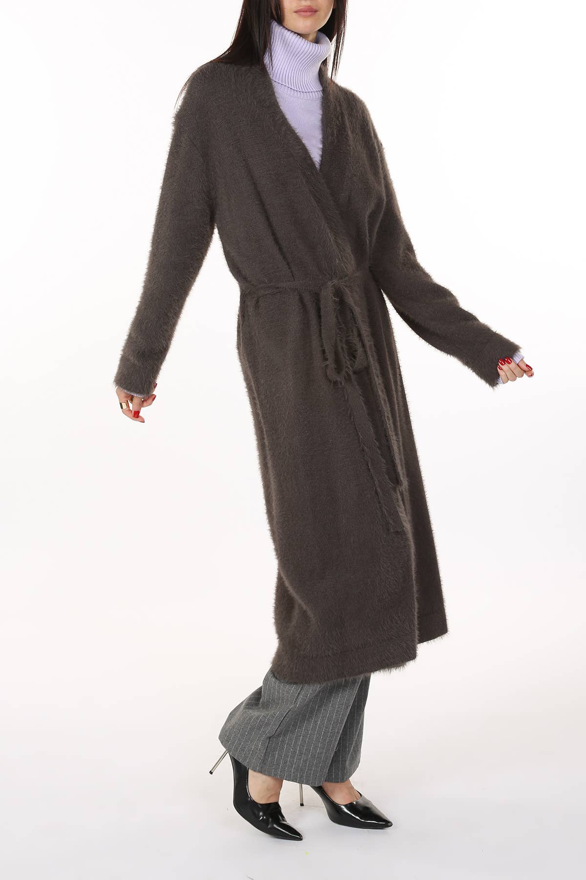 Beulah Style - Wholesale Robe - Women's - Fuzzy Alpaca  Maxi Robe
MC414716