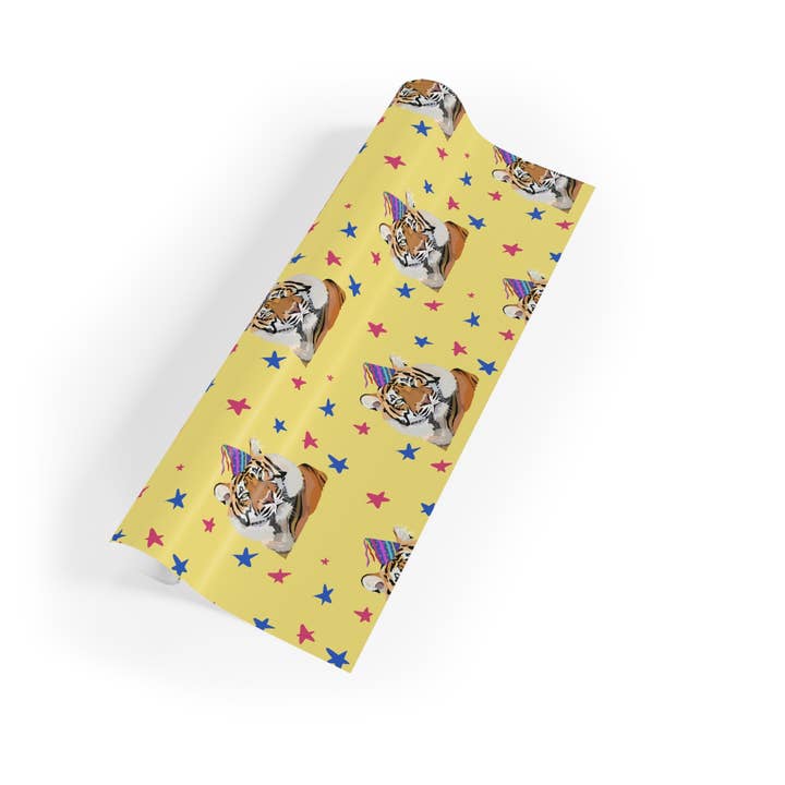 Party Tiger Gift Wrapping Paper Rolls, 1pc for wholesale by Sazzlebybell