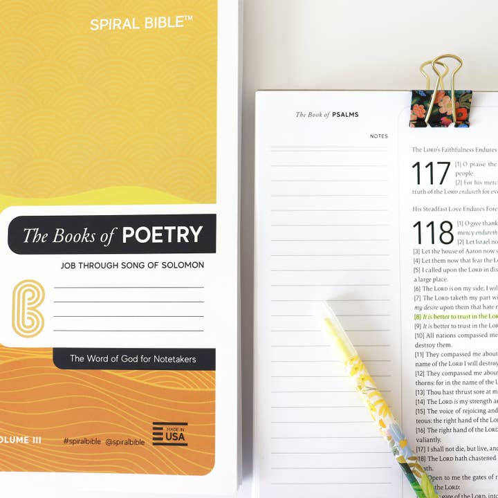 Spiral Bible - Wholesale Poetry & Drama - Spiral Bibleâ„¢ - KJV - Job - Song of Solomon5