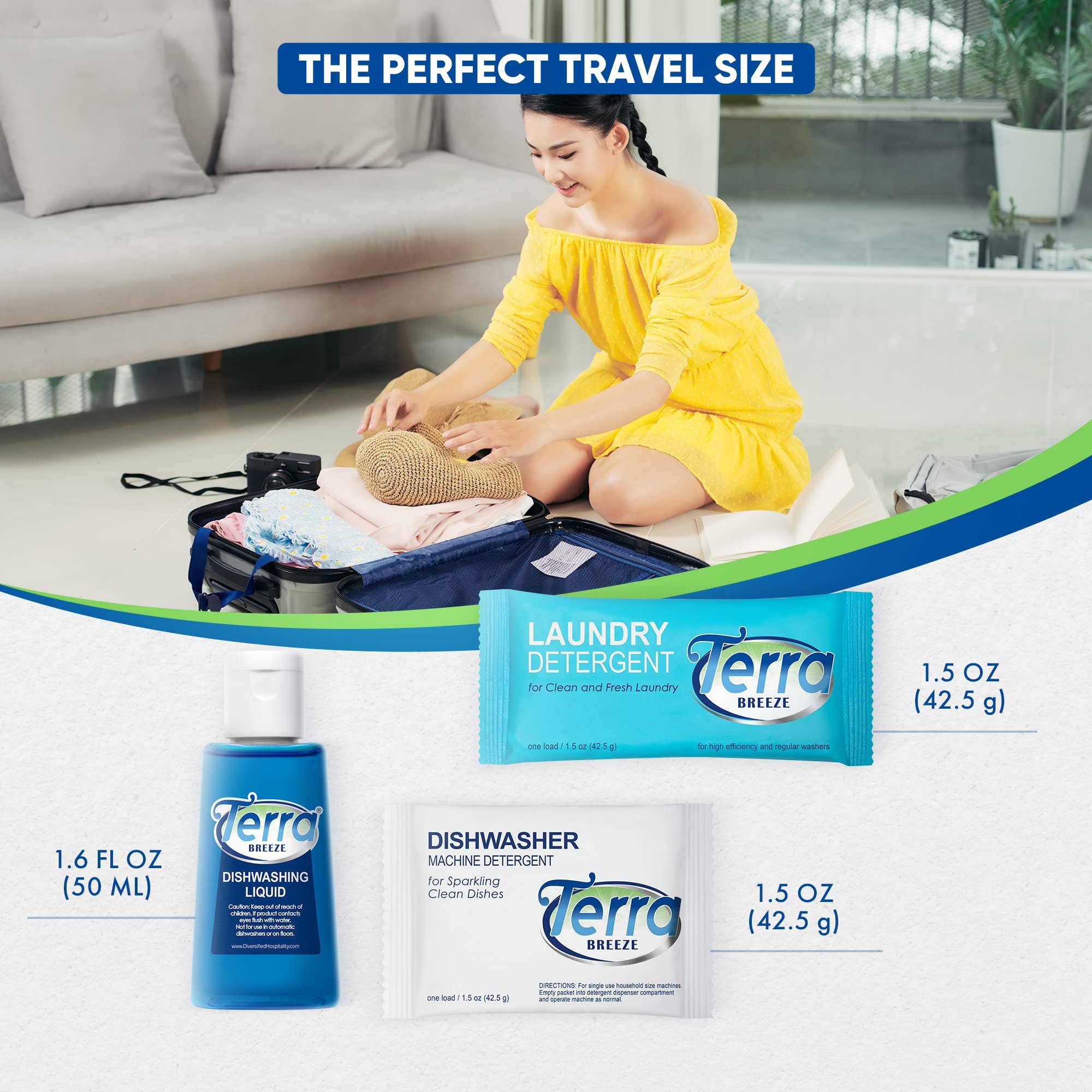 Diversified Hospitality Solutions – wholesale Diskmedel – Resetvättmedel & Diskmedel | Terra Breeze 1-Shoppe All-In-Kit Bulk Hotellstorlek Bekvämligheter för AirBnB & Uthyrningar | Diskmedel, Diskmaskinsmedel & Förmätt Tvättmedel | 180 st6