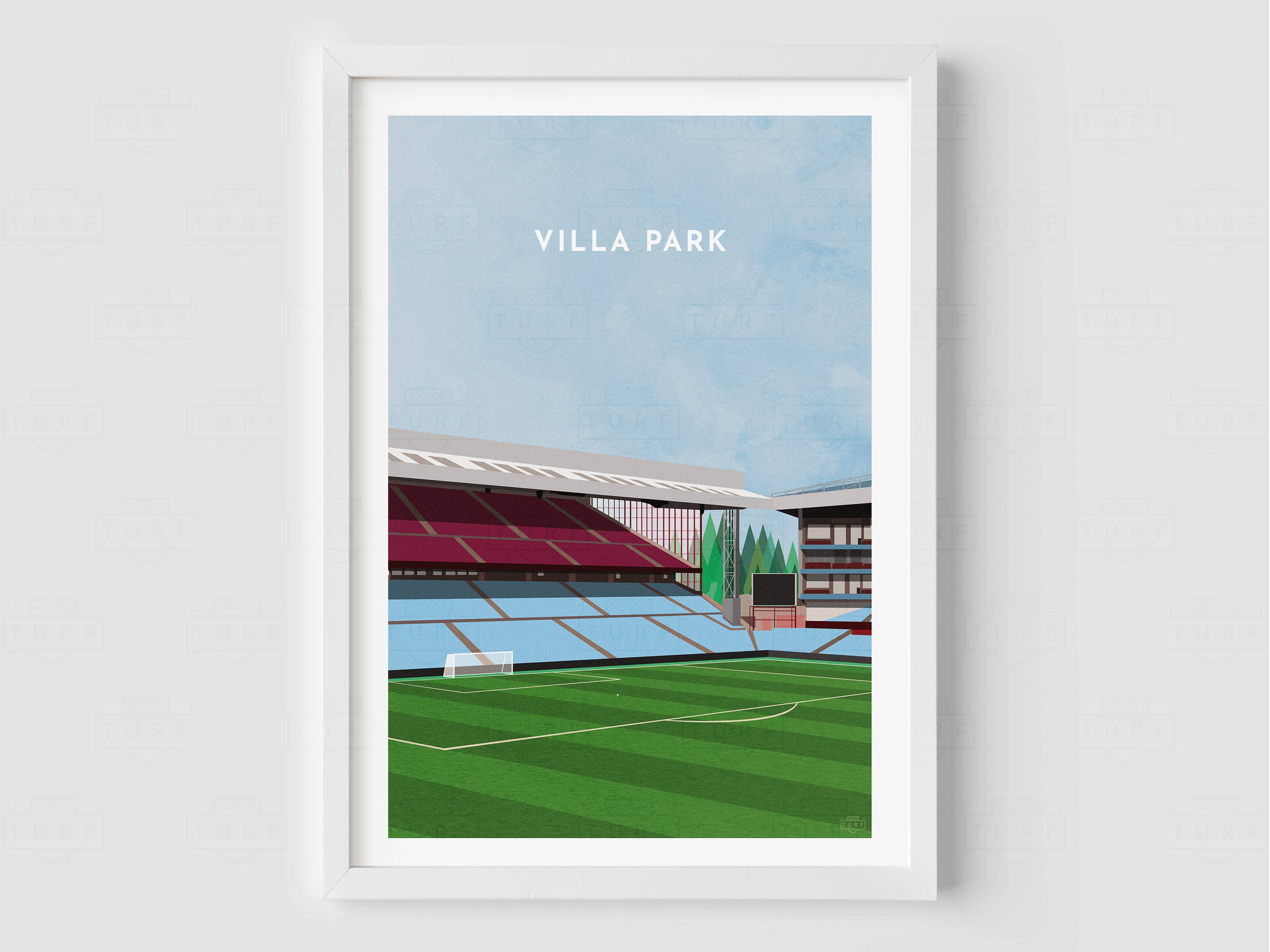 Turf Football Art – wholesale Art print – Any Football Stadium - Contemporary Illustrated Art Print7