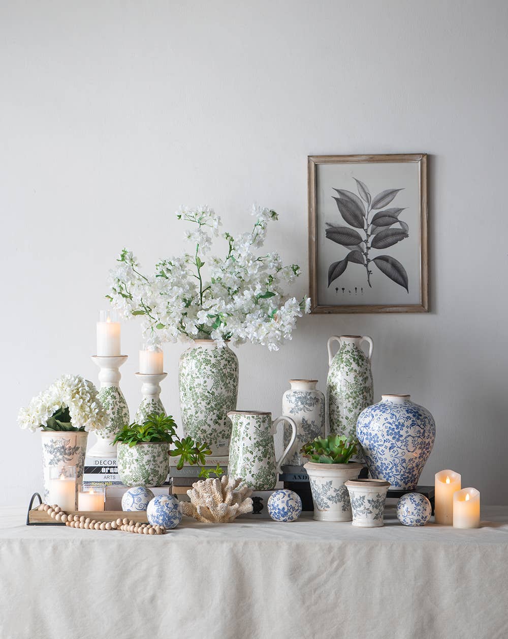 A&B Home Group Inc. – Großhandel Vasen – 8x5,5x9" Keramikkrug "Verdant Garden"11