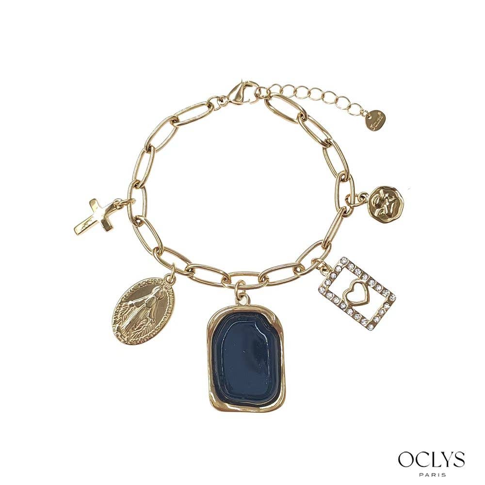 Oclys - Wholesale Charm/Dangle Bracelet - Ani stainless steel charm chain bracelet2