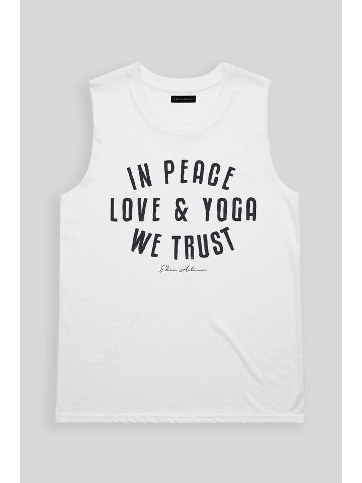 Eden Ashram - Wholesale Tank Top - Women's - In Peace, Love & Yoga We Trust Venice Tank