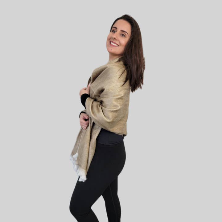 Colibri Shawl - Alpaca Wool Shawl - Handmade Shawl for wholesale by LATITUDE ZERO GOODS