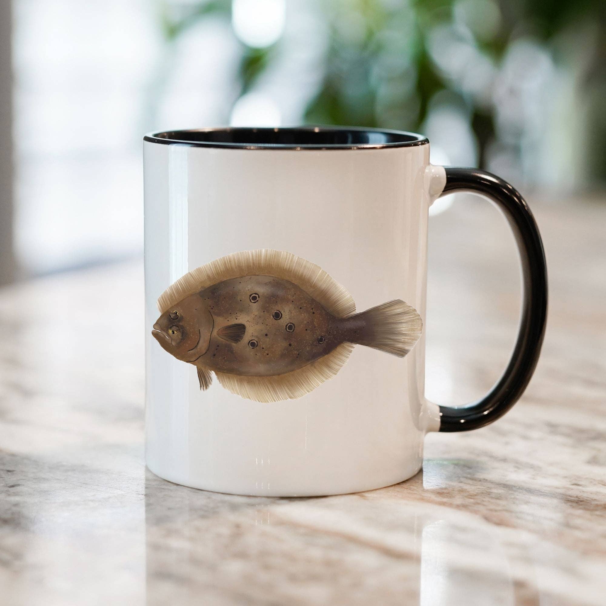 MerikaArt - Wholesale Coffee Mug - Flounder Fish Mug0