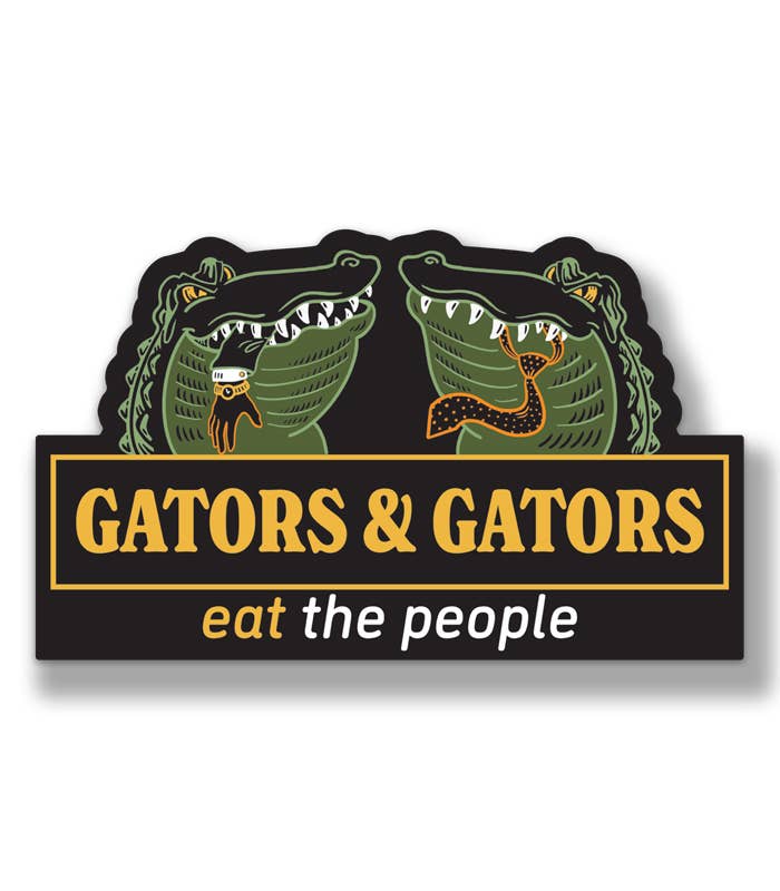 Freehand Goods - Wholesale Sticker - Gators & Gators Bumper Sticker0