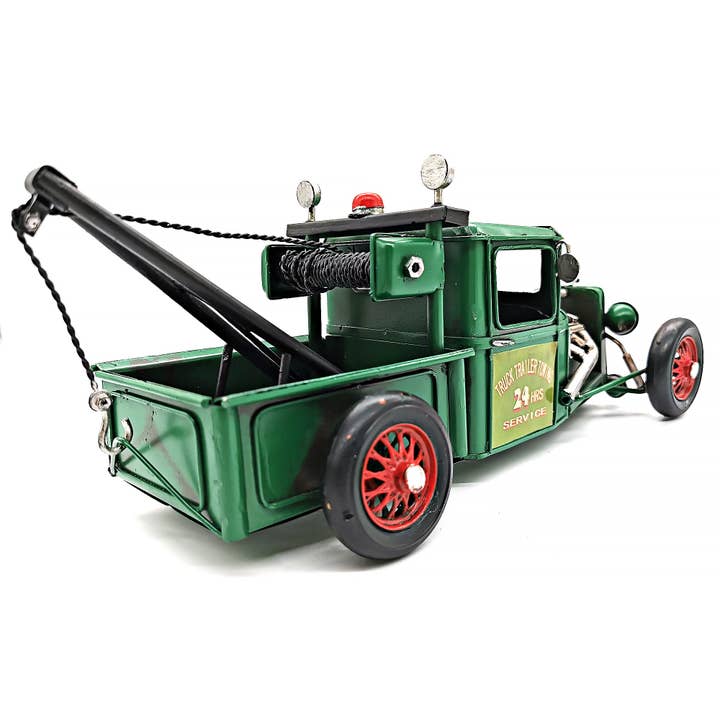 Peterson Houseware & Artwares US - Wholesale Decorative Tabletop Object - Vintage Metal Towing truck4