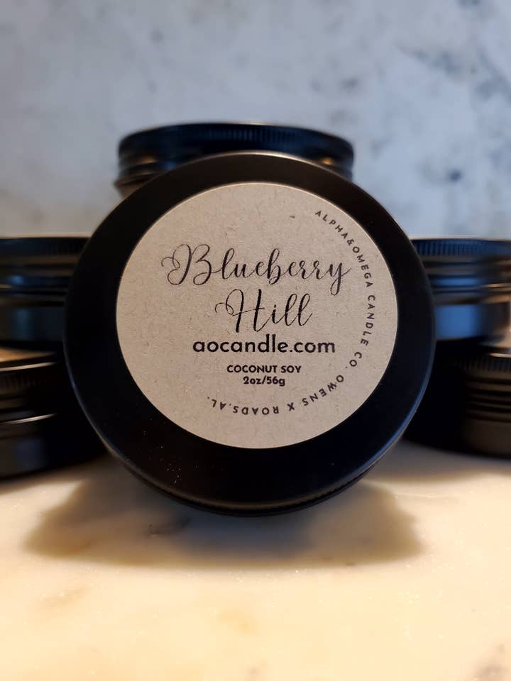 Blueberry Hill 2 oz Mezcla de Coco y Soja para venta al por mayor de Alpha & Omega Candle Co.
