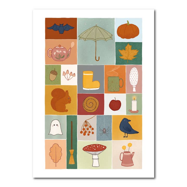 Autumn quilt | Card for wholesale by Studio Kvinna