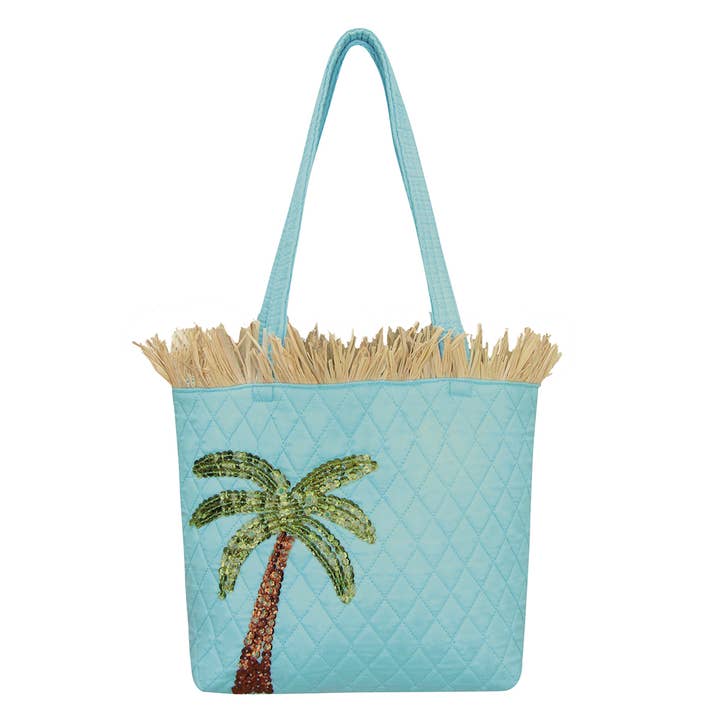 C&F Home - Wholesale Tote Bag - Women's - SALE Palm Tree Tote Bag 13" x 10"