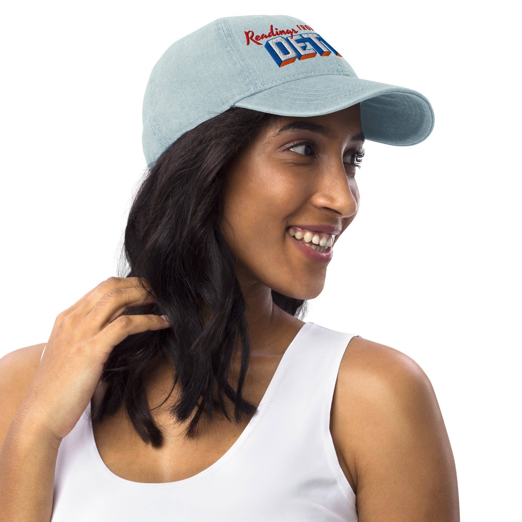 Fables & Tales Co. - Wholesale Baseball Cap - Unisex - Detroit Readings Denim Hat2