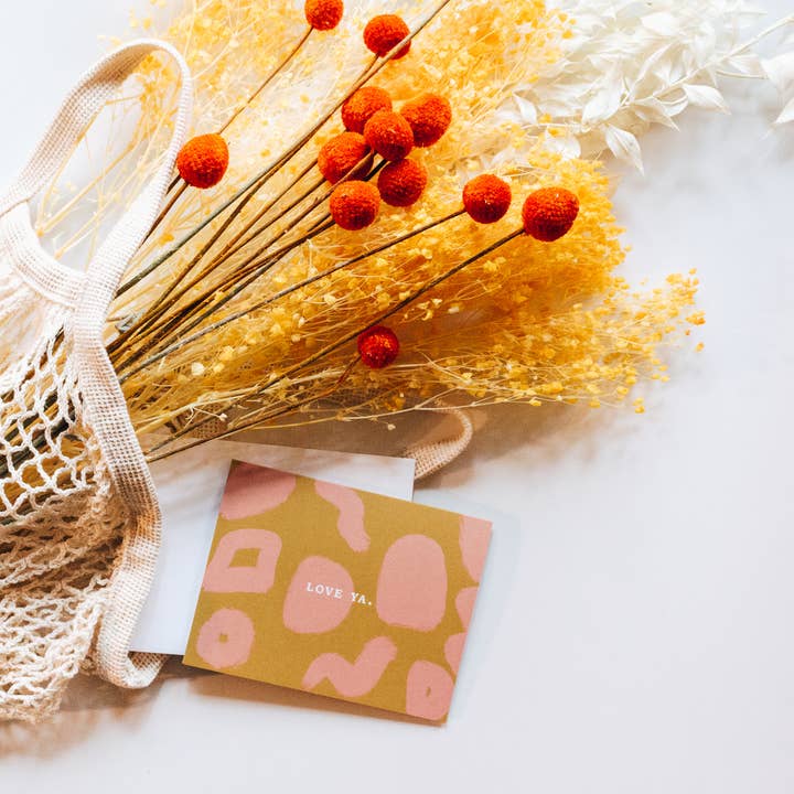 Love Ya. Card for wholesale by Canyon Clay Creative