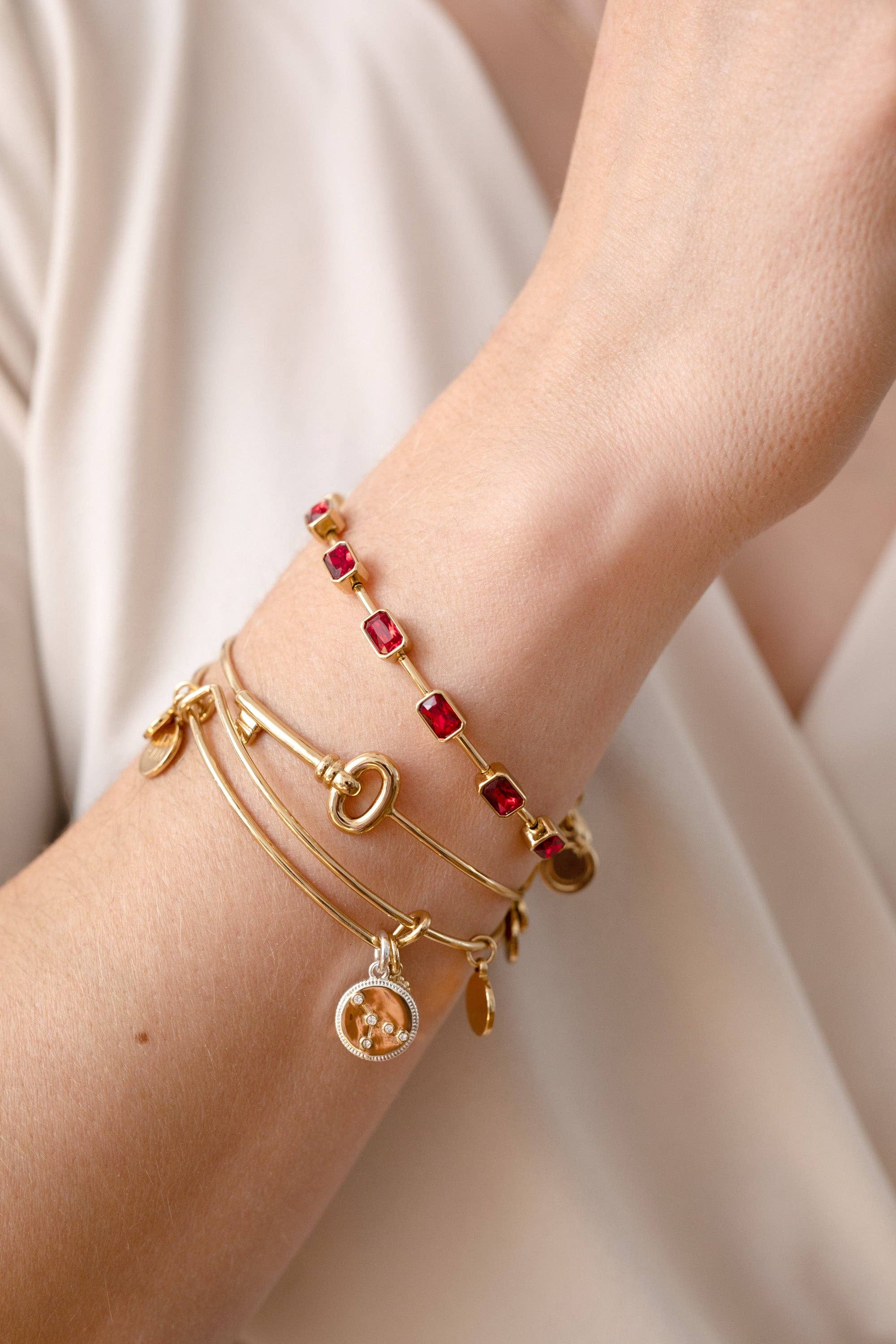 Alex and Ani - Vente Bracelet jonc - Bracelet Jonc Taille Émeraude Pierre de Naissance de Juillet3