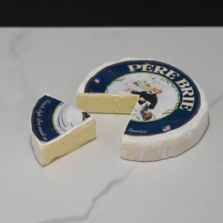 Just Dough It! Fake Foods – wholesale Decorative tabletop object – Fake Pere Brie Cheese Round with Wedge