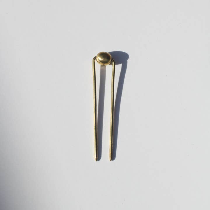 Rover & Kin - Wholesale Hair Pin - Raw Brass Bead Hair Pin5