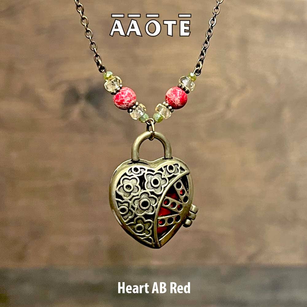 AAOTE - Wholesale Aromatherapy Necklace - Aromatherapy Locket Essential Oil Diffuser Necklaces on Beaded Chain 4