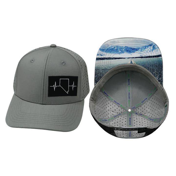 Nevada Hat | Baseball Hat Fit | Gray for wholesale by The Heartbeat Brand