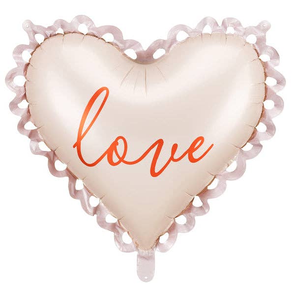 Love Heart Foil Balloon 19 in. for wholesale by THE BALLOON HUB