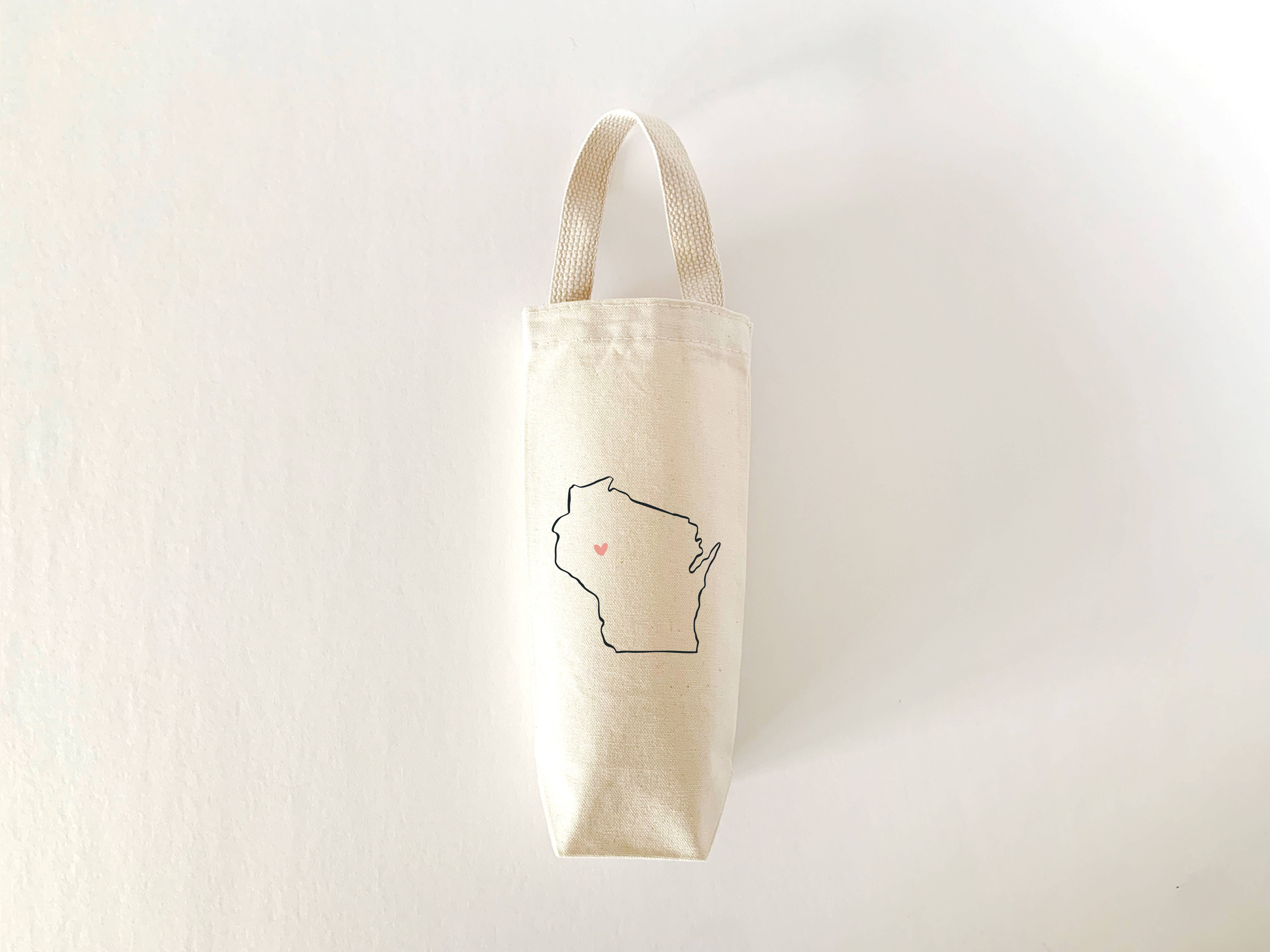 MEGranger Totes – wholesale Wine tote – State/Country Outline Wine Tote Bag: Personalized Tote Bags 3