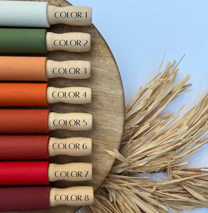 AH Designs 15 - Vente Décorations de table - Mini rouleaux à pâtisserie d'automne faits main de 7" – Décoration pour plateau à niveaux0