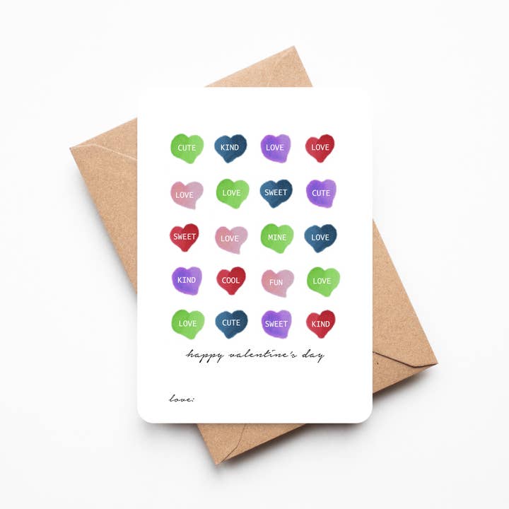 Mini Boxad Alla hjärtans set om 20 - Candy Hearts för wholesale av Shortpockets