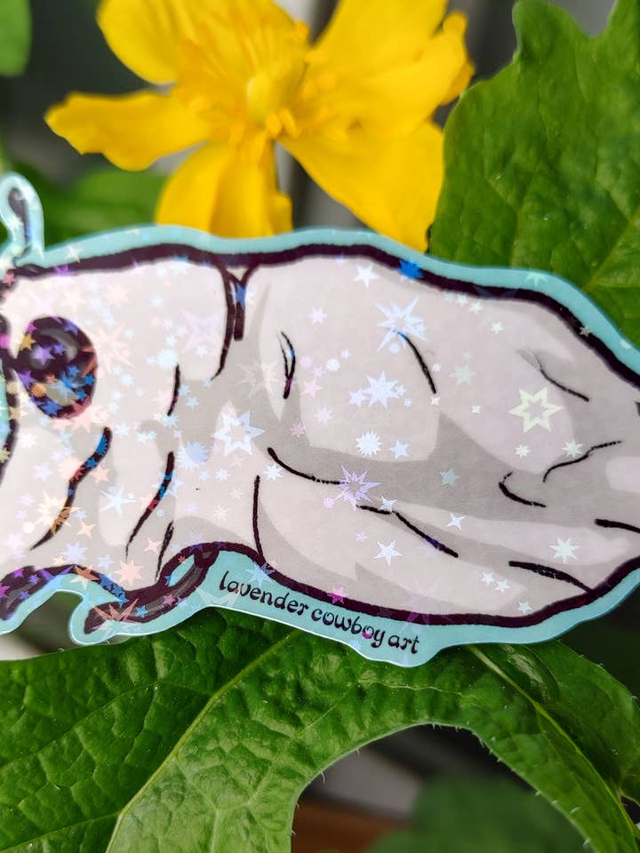 Skalbagge spökvinylklistermärke för wholesale av Lavender Cowboy Art