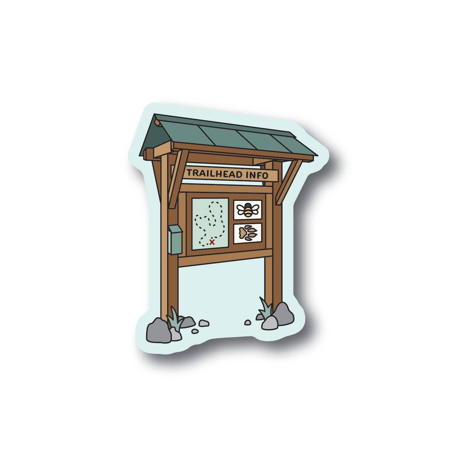 Wild North Co - Wholesale Sticker - Trailhead Kiosk Sticker1