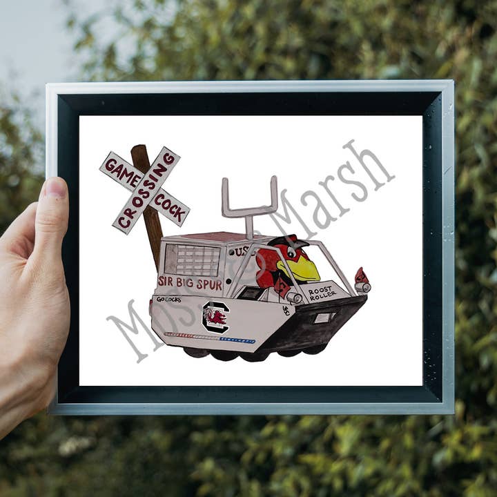 Roost Roller- University of South Carolina Print for wholesale by Moss & Marsh