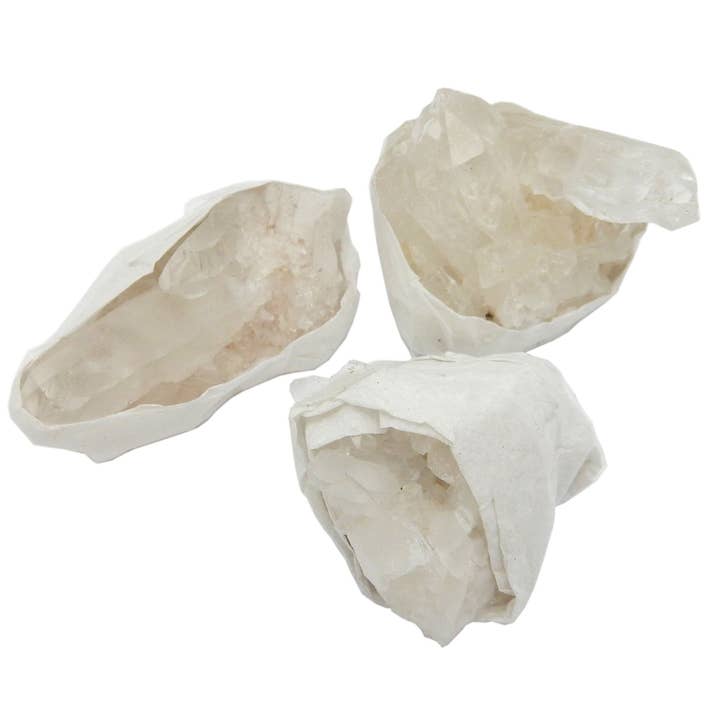 Rock Paradise - Wholesale Spiritual Stone/Crystal - Crystal Quartz Cluster Flat Box - S126TS