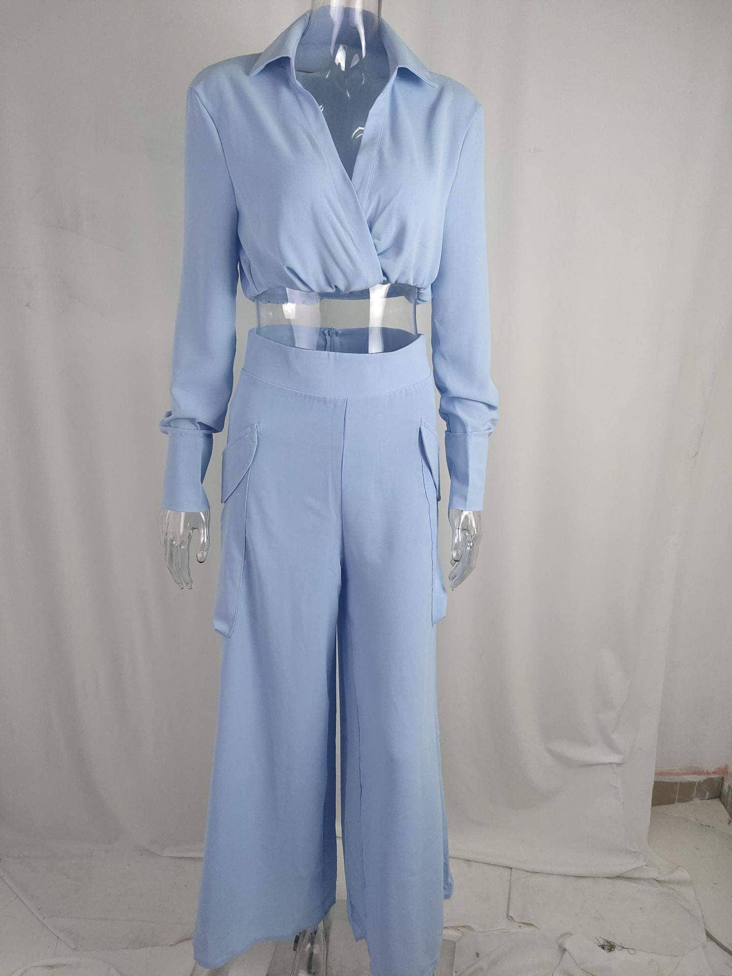 Queen Fashion – wholesale Set med topp och kjol - Dam – Queen Fashion trendigt set med blus och vida byxor för kvinnor10