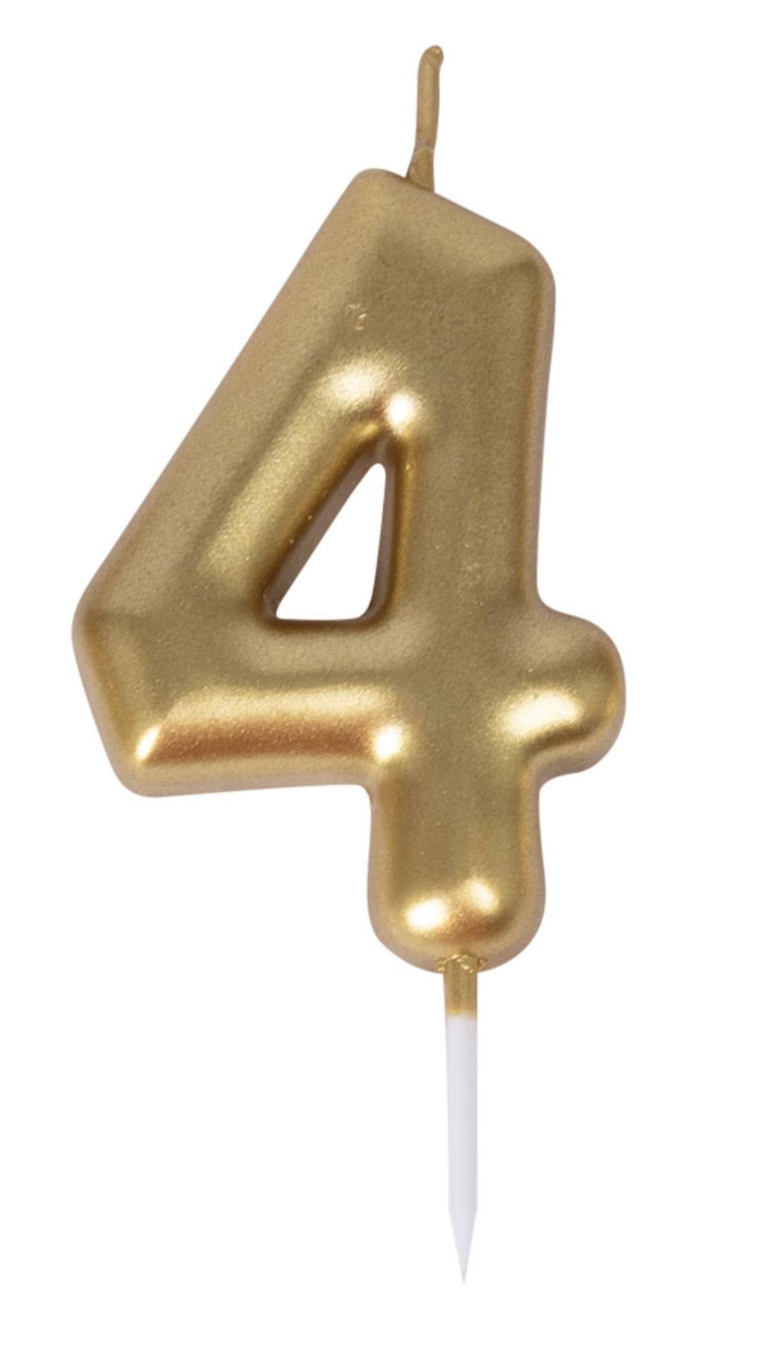 P'tit Clown - Wholesale Cake Candle - Gold Candle - Number 42