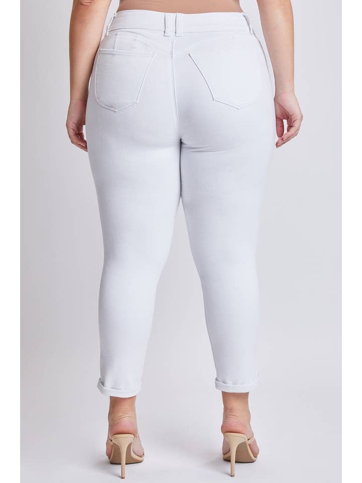 YMI - Wholesale Jeans – Women’s - Plus WannaBettaButt Cuffed Ankle Jeans-EP9531197