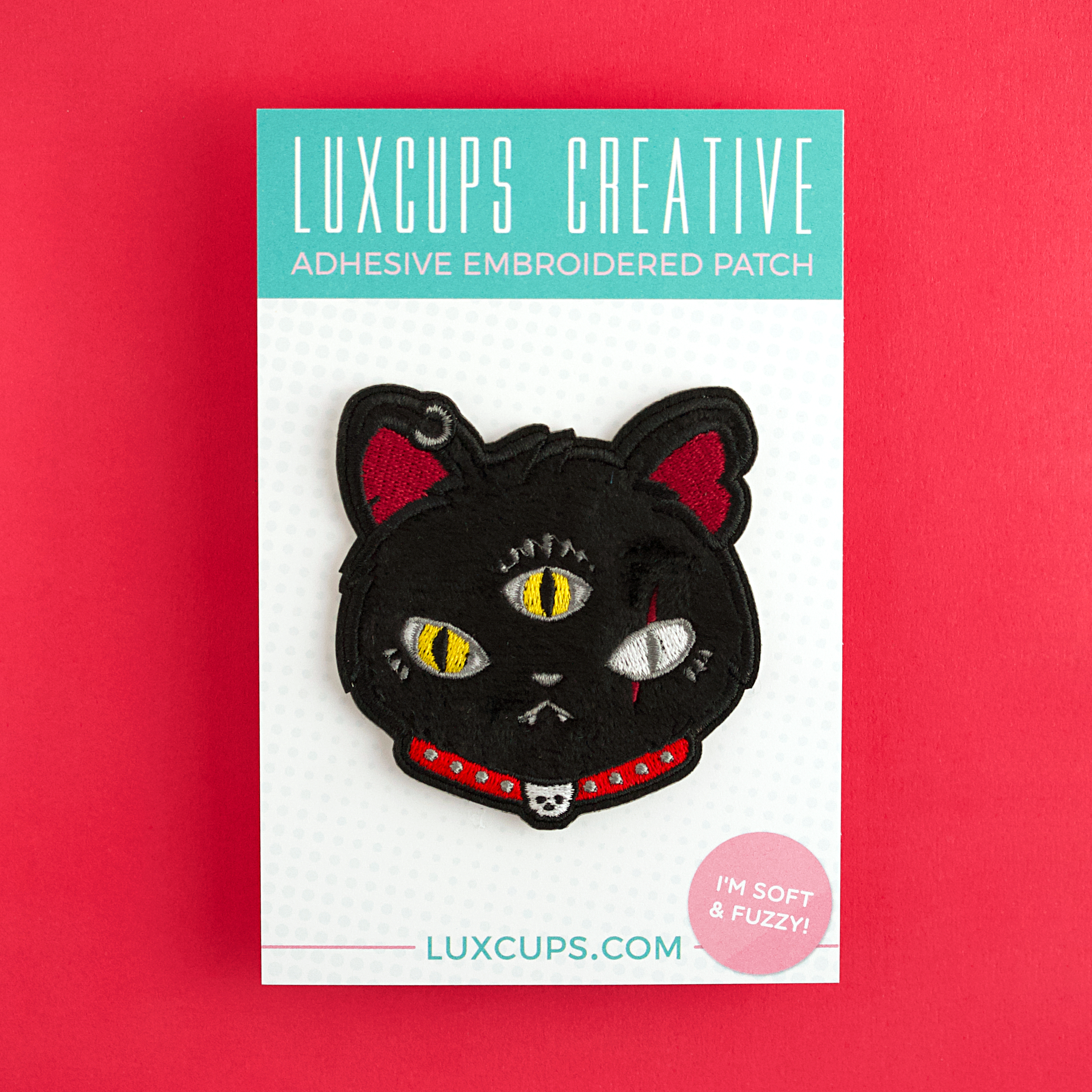 LuxCups Creative - Vendita all'ingrosso Toppe - Gritty Kitty Fuzzy Patch3