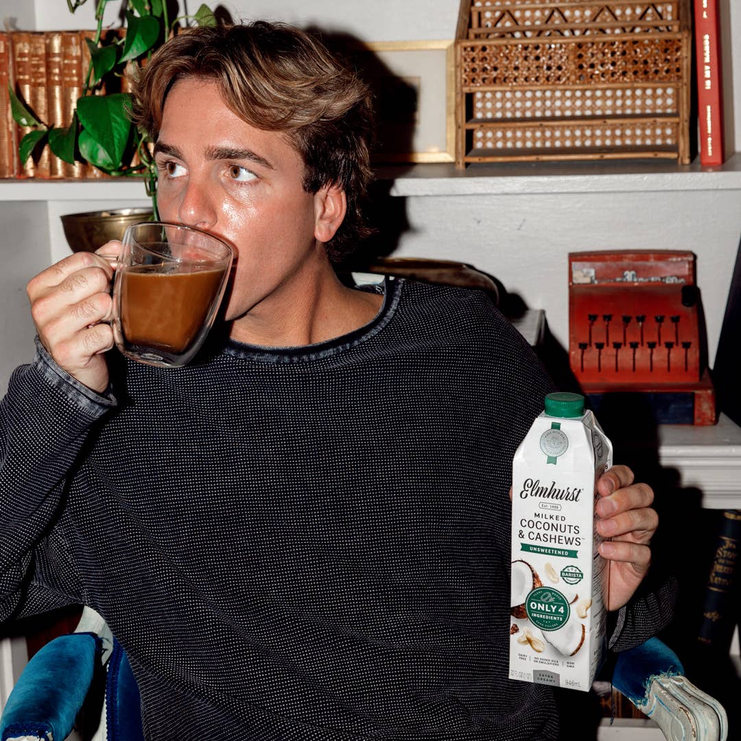 Elmhurst 1925 - Wholesale Non-Dairy Milk - Unsweetened Coconut Cashew Milk, 32oz [6-Pack]4