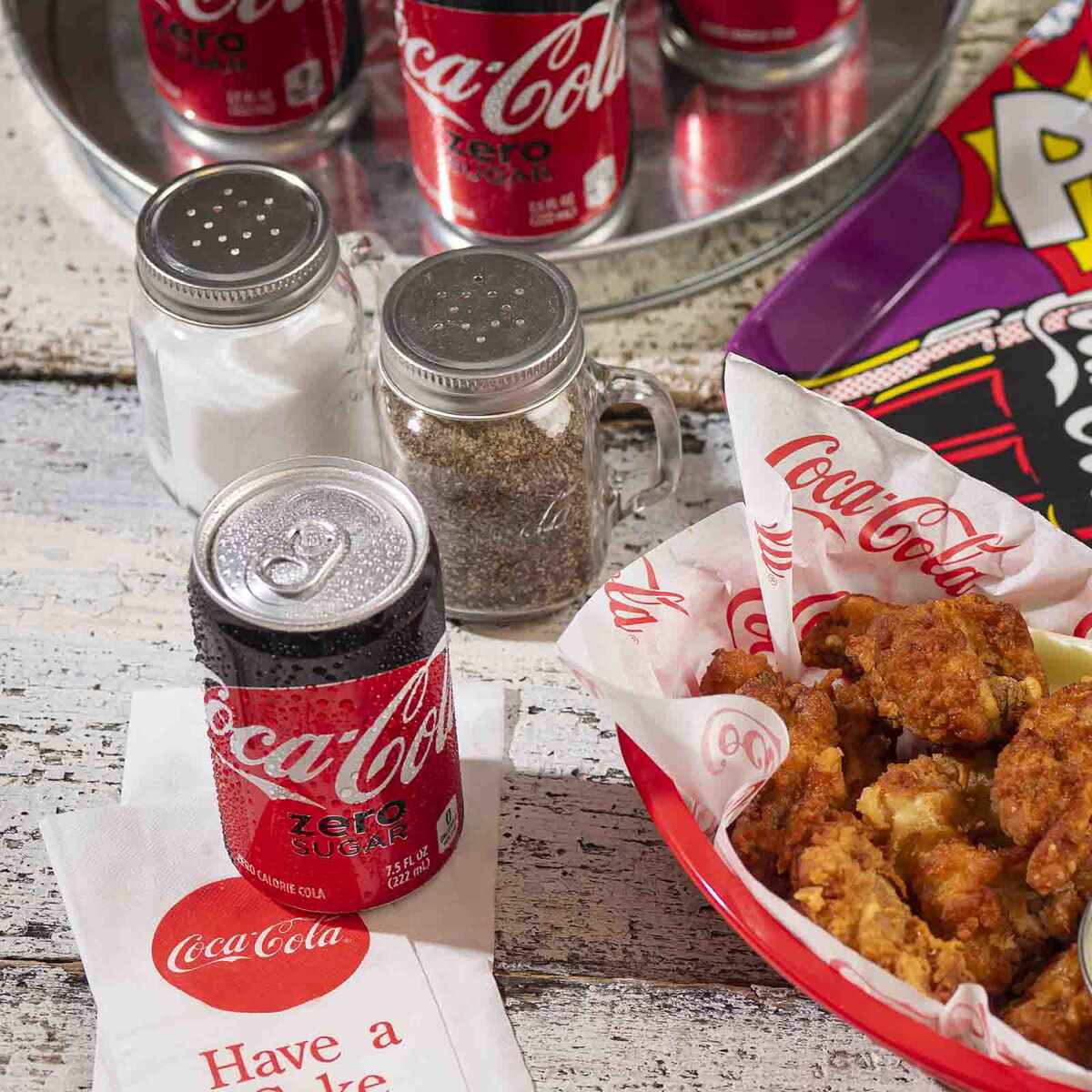 TableCraft Products Company - Wholesale Salt & Pepper Shaker Set - Coca-Cola Mason Salt & Pepper Shaker, Glass1