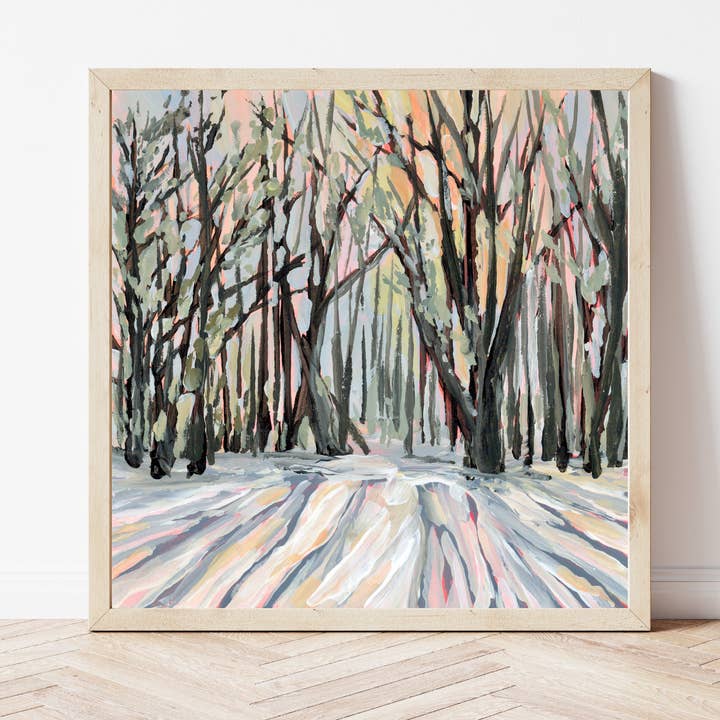 Vermont Winter Fine Art Print for wholesale by EmilyKenneyArt